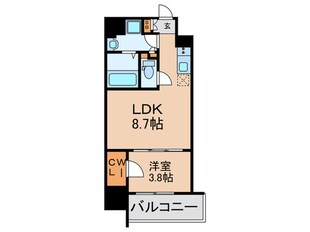 エル・セレーノ天満橋の物件間取画像